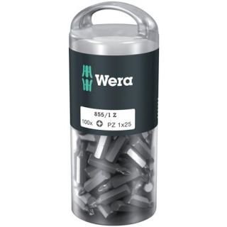 Wera - 1/4" Schroefbits Pozidriv, 100-st PZ.1x25mm