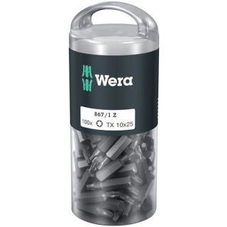 Wera - 1/4" Schroefbits Torx, 100-st T.10x25mm