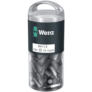 Wera - 1/4" Schroefbits Torx, 100-st T.15x25mm