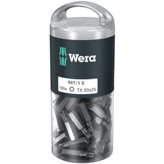Wera - 1/4" Schroefbits Torx, 100-st T.20x25mm