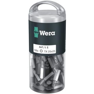 Wera - 1/4" Schroefbits Torx, 100-st T.25x25mm