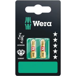 Wera - 1/4" Schroefbits Phillips, 2x PH.2x25mm
