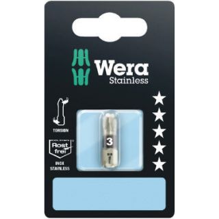 Wera - 1/4" RVS Schroefbit Pozidriv, PZ.3x25mm