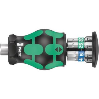 Wera - 1/4" Magazijnschroevendraaier stubby 3, Torx+Inbus