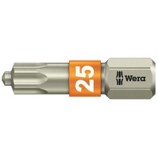 Wera - 1/4" RVS Schroefbit Torx met pen, T.25x25mm