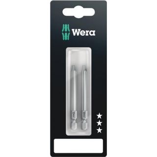 Wera - 1/4" Schroefbit Torx met gaatje, 2x, T.25x70mm