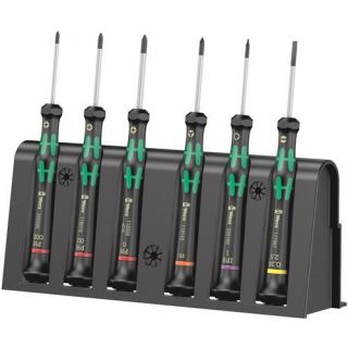 Wera - Elektronica schroevendraaierset + Rack, 6-dlg