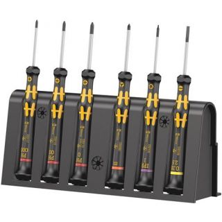 Wera - ESD Elektronica schroevendraaierset + Rack, 6-dlg
