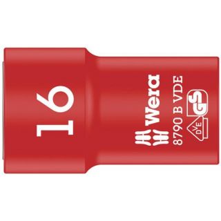 Wera - VDE 3/8" Dopsleutel 6-kant, 16.0x46.0mm