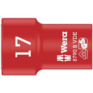 Wera - VDE 3/8" Dopsleutel 6-kant, 17.0x46.0mm