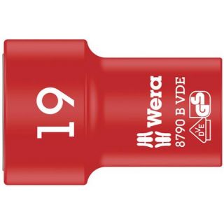 Wera - VDE 3/8" Dopsleutel 6-kant, 19.0x46.0mm