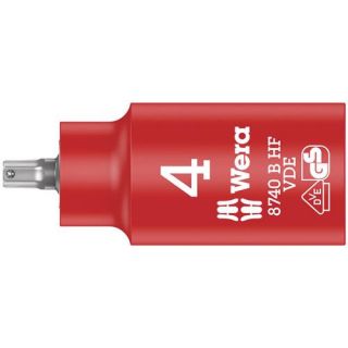 Wera - VDE 3/8" Dopsleutel Inbus, 4.0x55.0mm