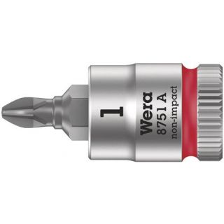 Wera - 1/4" Dopsleutel Phillips, PH.1x28.0mm