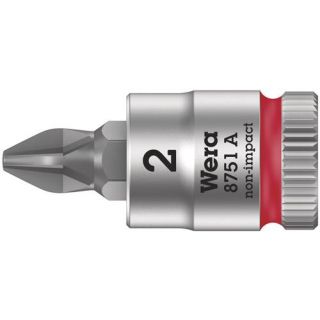 Wera - 1/4" Dopsleutel Phillips, PH.2x28.0mm