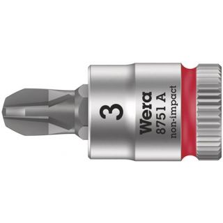 Wera - 1/4" Dopsleutel Phillips, PH.3x28.0mm