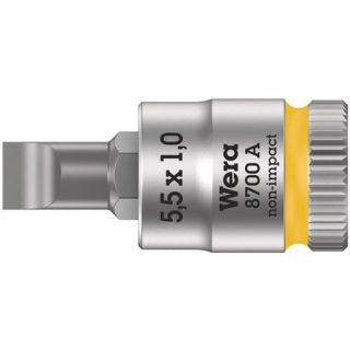 Wera - 1/4" Dopsleutel sleufkop, 1.0x5.5x28.0mm
