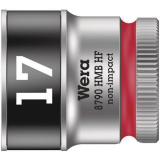 Wera - 3/8" Dopsleutel HF 6-kant kort, 17.0x29.0mm