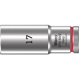 Wera - 3/8" Dopsleutel 6-kant lang, 17.0x64.0mm