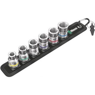 Wera - 1/2" Dopsleutelset HF 6-kant, 10-19mm 9-dlg