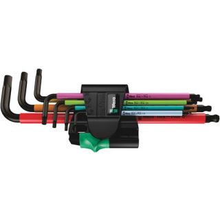 Wera - Stiftsleutelset Multicolor Inbus Kogelkop, 7-dlg