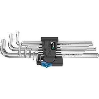 Wera - Stiftsleutelset verchroomd, 9-delig