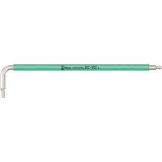 Wera - RVS Haakse stiftsleutel Inbus met kogelkop, 2.0x101mm