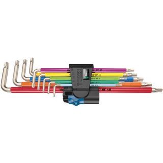 Wera - RVS Stiftsleutelset Multicolor Torx, 9-dlg