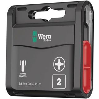 Wera - 1/4" Schroefbits RZ Phillips, 20x PH.2x25mm