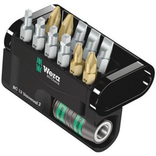 Wera - 1/4" Universeel bitset, 12-delig PH+SL+Robertson