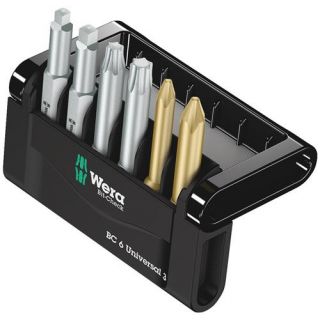 Wera - 1/4" Universeel bitset, 6-delig PH+TX+Robertson