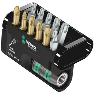 Wera - 1/4" Wood bitset, 12-delig PH+PZ+TX