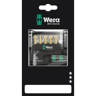 Wera - 1/4" Wood bitset, 12-delig PH+PZ+TX