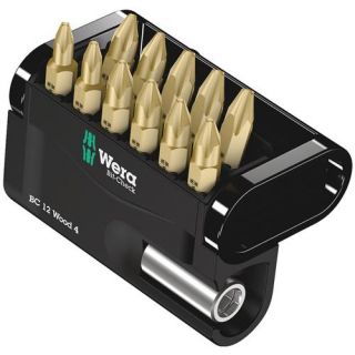 Wera - 1/4" Wood bitset, 12-delig PH