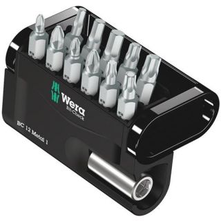 Wera - 1/4" Metal bitset, 12-delig PH+PZ+TX+Inbus