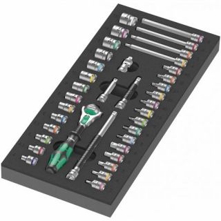 Wera - Module met 8000 A Zyklop ratel 1/4" Set 1, 37-delig