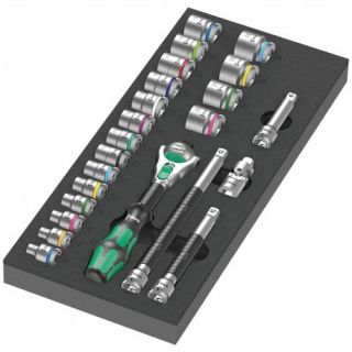 Wera - Module met 8000 B Zyklop ratel 3/8" Set 1, 23-delig