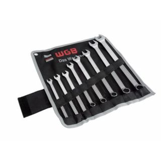 WGB - Steek/ringsleutelset in roltas, 8-19mm, 8-delig