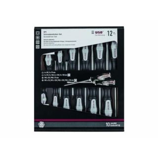 WGB - Schroevendraaierset sleufkop, 12-delig