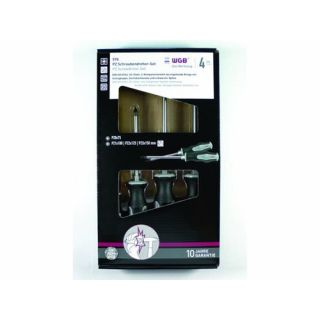 WGB - Schroevendraaierset met slagkap, Pozidriv, 4-delig