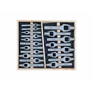 WGB - Holpijp set in houten cassette, 19-delig