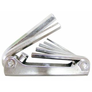 WGB - Inbussleutel opvouwset, metaal, 3-10mm, 6-delig