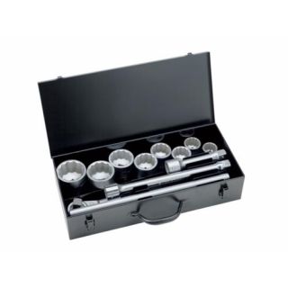 WGB - 3/4" Dopsleutelset 12-kant, 36 - 70 mm, 11-delig