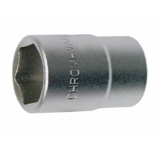 WGB - 1/4" Dopsleutel 6-kant, verchroomd, 14mm