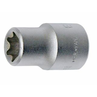WGB - 1/4" Dopsleutel Torx, verchroomd, E6