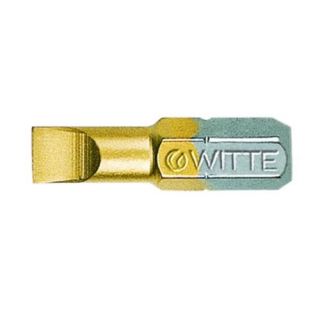 Witte - 1/4" Schroefbit sleuf TIN, 6,5x1,2x25mm