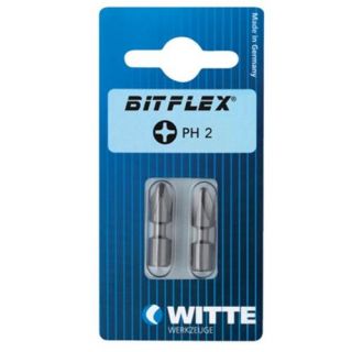Witte - 1/4" Schroefbit Pozidriv TIN, PZ.2 (2-st.)