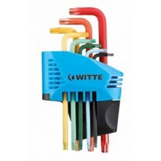 Witte - Stiftsleutels set Torx gekleurd, T9-T40 8-delig