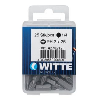 Witte - Bitbox 1/4" RVS Torx, T15x25mm (5-st.)