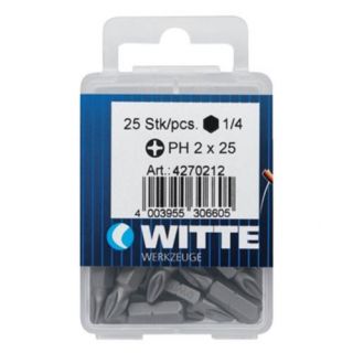 Witte - Bitbox 1/4" Phillips, PH.2x50mm (5-st.)