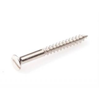 Houtschroeven messing vernikkeld, 4.0x50mm